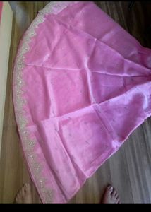Pink Lahnga Kurti with Dupatta