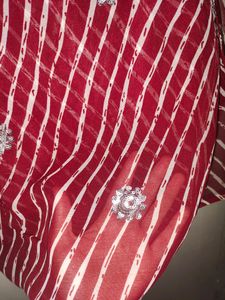 Leheriya Maroon Saree