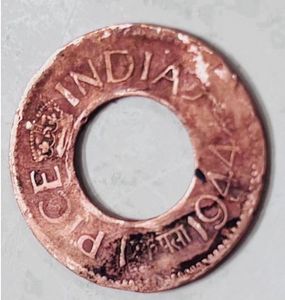 “1944” One pice British Indian Coin