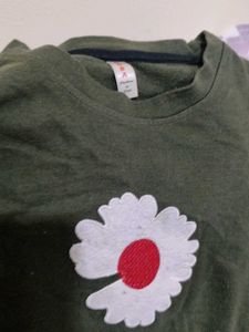 Green Crop Top