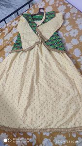 Gown with jacket.