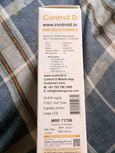 CONTROL D Blood Glucose Monitor