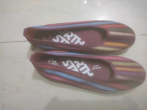 Striped Ballerinas