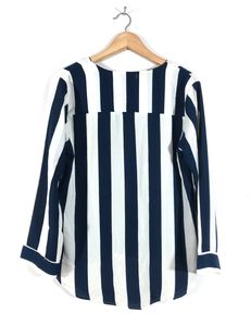 White&amp;Blue Strips Top(Women’s)