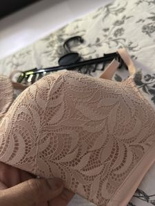 Lace Bra &amp; High-Waisted Panty Set