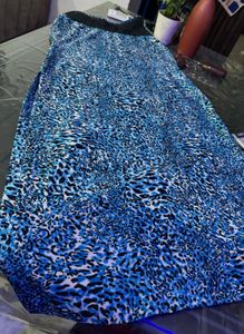 Blue Animal Print Kurti