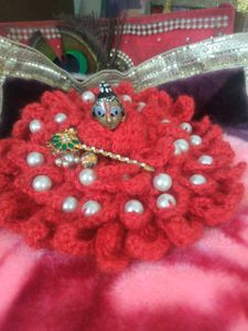 Red Laddu Gopal Dress