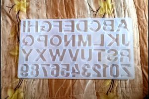 Alphabet Mould Resin