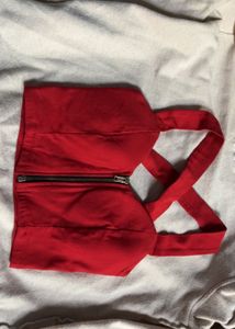 Red Crop Top