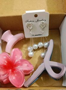 Hair Clip &amp; Earring Set