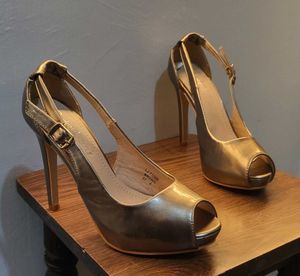 Stiletto Peeptoe Pumps 4.2inches