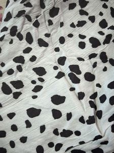 Spotted Print Wide Leg Pants