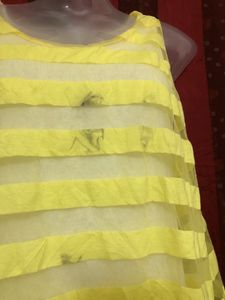 Hoyaa Yellow Sleeveless Top