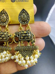 Elephant Jhumka Earrings