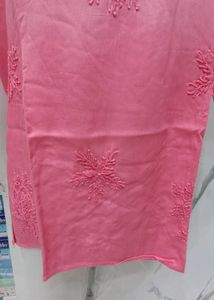 Lakhnavi Hand Embroidery Short Kurti