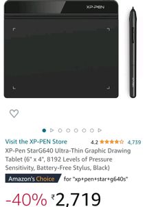 XP-PEN Star G640 Digital Drawing Graphic Pen Tablet ..