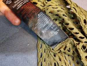 Olive Green Fishnet Top