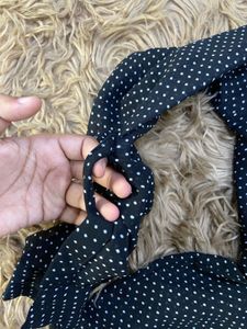 Polka Dot Sheer Blouse