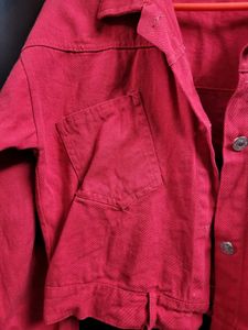 Red Jacket With Free Black Top