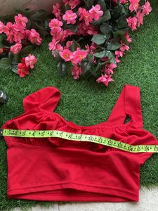 Red Crop Top