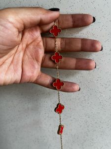 Lucky Red clover Bracelet