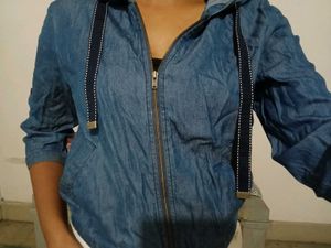 Denim Hoodie Jacket
