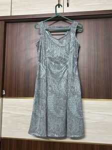 Silver Patterned Dress
