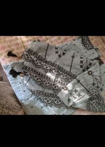 Blue Embroidered Salwar Kameez Suit