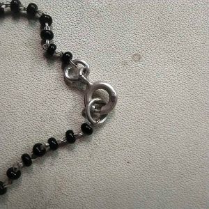 Slightly Used 925 Silver AD Solitaire Mangalsutra