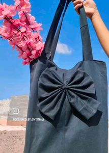 Black Bow Tote Bag 💙