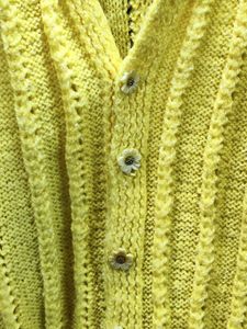 vintage yellow stripped sweater full sleeves