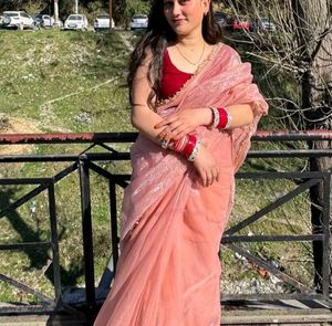 New Attractive Nylon Silk Saree With Blouse Piece
