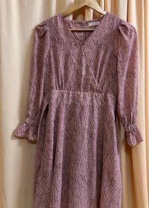 Floral Print Pink Dress