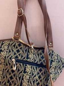 Black Embroidered Bag