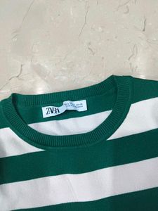 Striped Crop Top - Zara