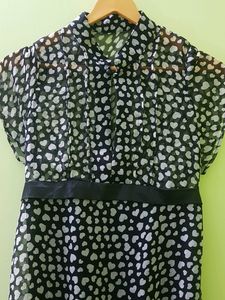Heart Printed Imported Dress