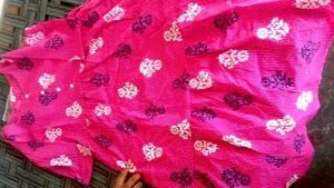 Pink Frock Kurti Gown