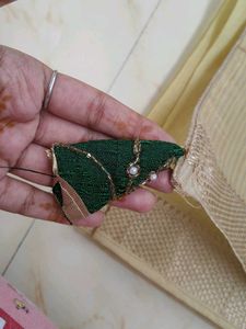 Elegant Lime Yellow Saree