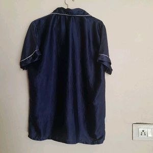 Navy Blue SATIN