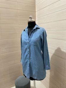 UNIQLO Denim Shirt Dress with pockets