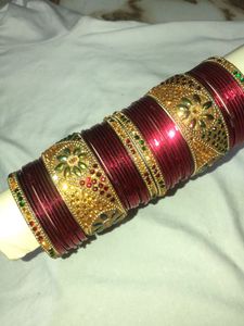 Bangle’s (set)Dark  Pink Colour &amp; Red Colou
