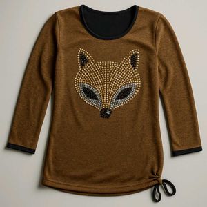 Fox Embellished Top