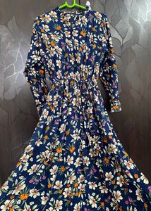 Floral printed gown
