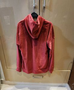 Burgundy Velvet Hoodie
