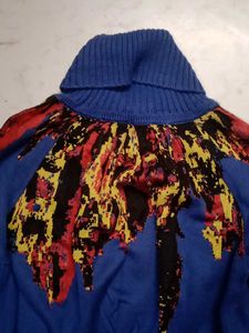 Blue crop sweather brand new heavy b