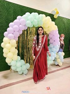 Ready To Wear Saree With Shrug Style Blouse