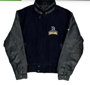 CANADASPORTSWEARVARSITY JACKET -SMALL BLACKLEATHER