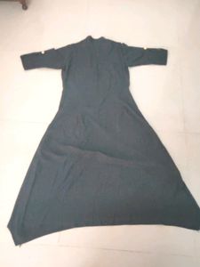 Black Middle Slit Asymmetric Top.
