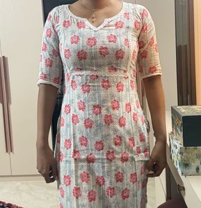 Floral Print Kurta