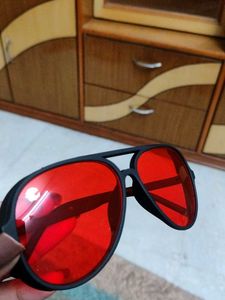 Red Tainted Glass Sunglasses